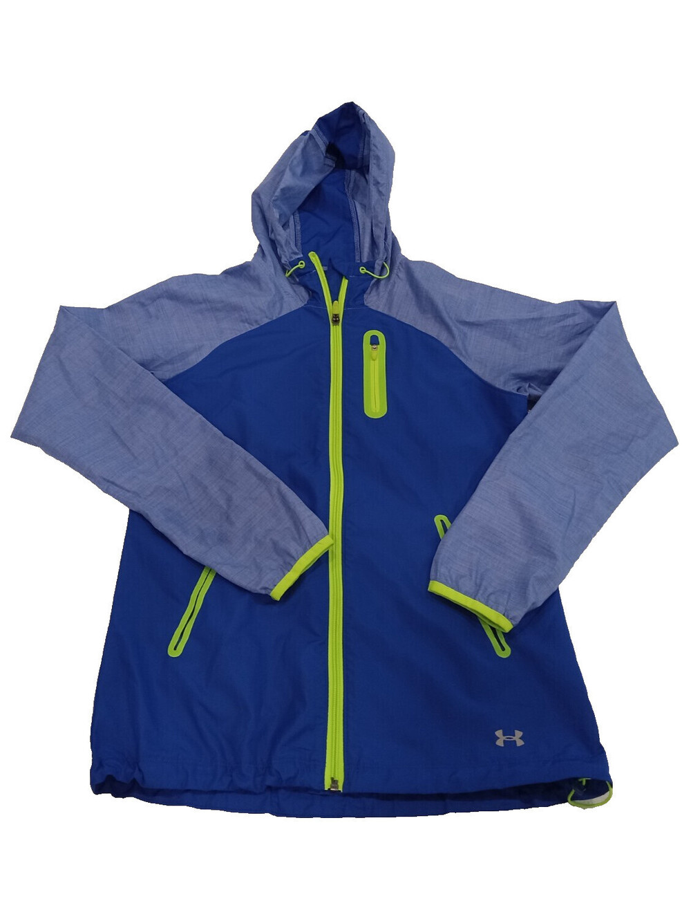 Under Armour Jacket Womens XS Blue Windbreaker Hooded All Season Gear Extra Smal